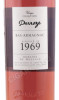 этикетка арманьяк darroze bas armagnac unique collection 1969 years 0.7л