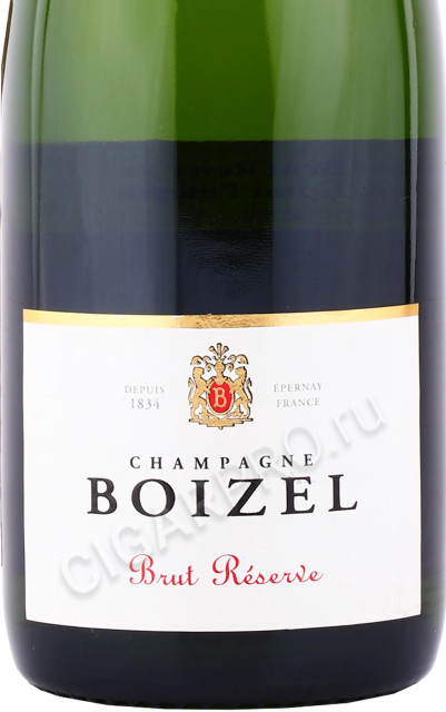 этикетка шампанское champagne boizel brut reserve 0.375л