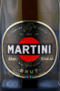 этикетка итальянское игристое вино martini brut 0.75л