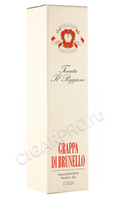 подарочная упаковка граппа franceschi leopoldo grappa di brunello 0.7л