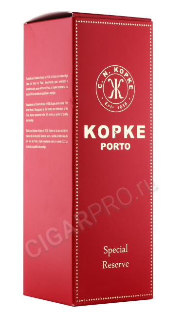 подарочная упаковка портвейн kopke reserve tawny 0.75л