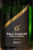 Этикетка Игристое вино Полл-Фабер Креман Де Люксембург Брют 0.75л