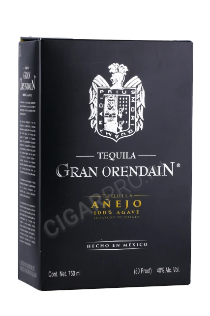 Подарочная коробка Текила Гран Ориндаин Аньехо 0.75л
