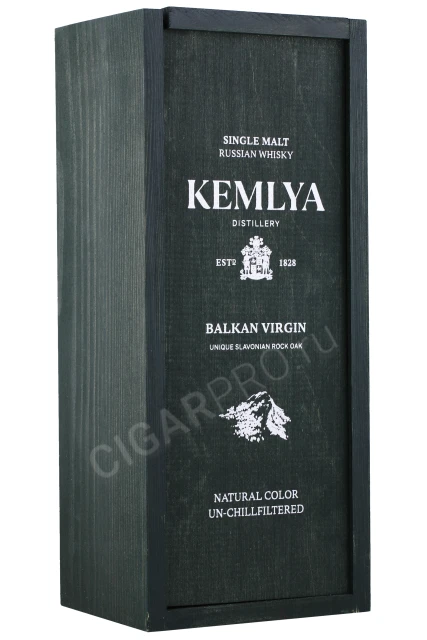 Подарочная коробка Виски Кемля Балкан Верджин 0.7л