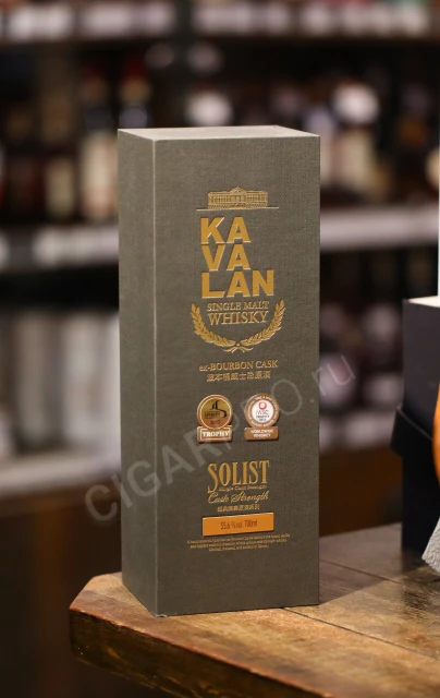 Подарочная коробка виски kavalan solist ex bourbon cask 0.7л