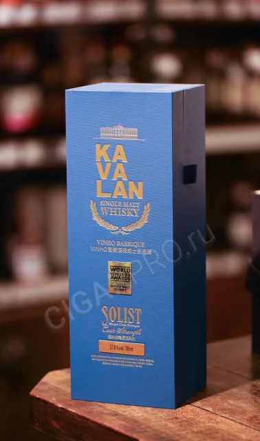 Подарочная коробка виски kavalan vinho barrique solist 0.7л