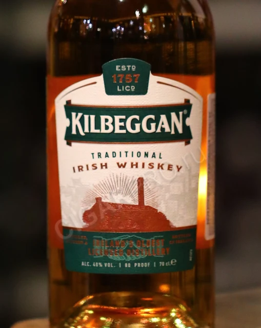 Этикетка Виски Килбеган 0.7л