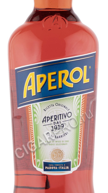 этикетка ликер aperol aperitivo 1л