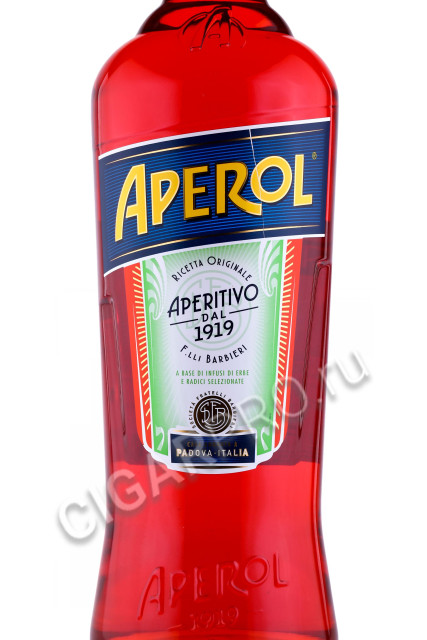 этикетка ликерaperol aperitivo 3л