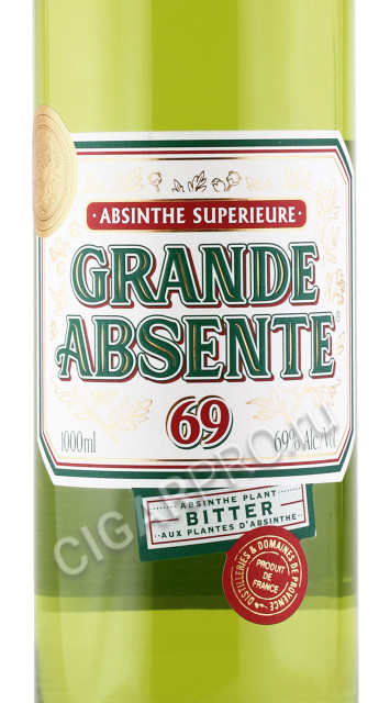 этикетка абсент grande absente 1л