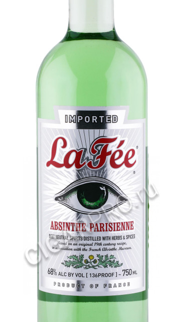 этикетка абсент la fee absinthe parisienne 0.75л