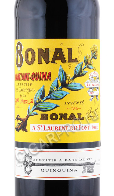 этикетка ликер bonal gentiane quia 0.75л