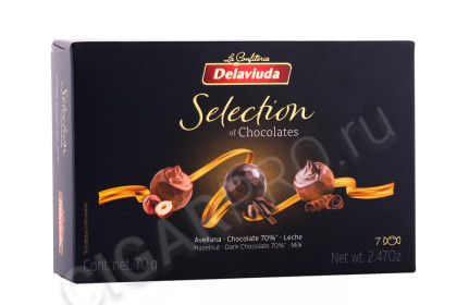 шоколадные конфеты delaviuda ассорти 70г