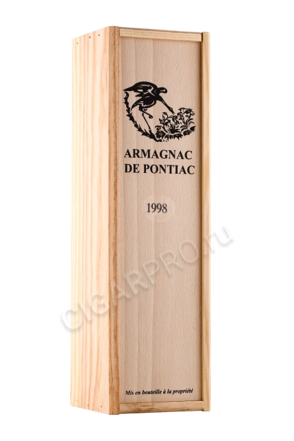 Подарочная коробка Бренди Bas Armagnac De Pontiac 1998 years 0.7л