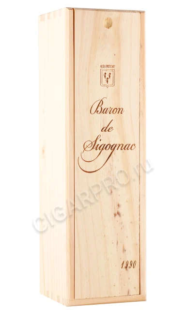Подарочная коробка Арманьяк Барон де Сигоньяк 1990г 0.5л
