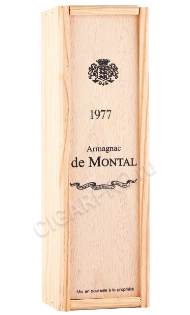 Подарочная коробка Арманьяк де Монталь Ба Арманьяк 1977г 0.2л