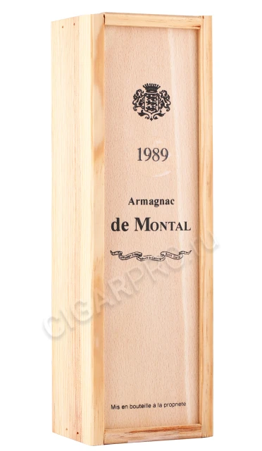 Подарочная коробка Арманьяк Баз Арманьяк де Монталь 1989г 0.2л