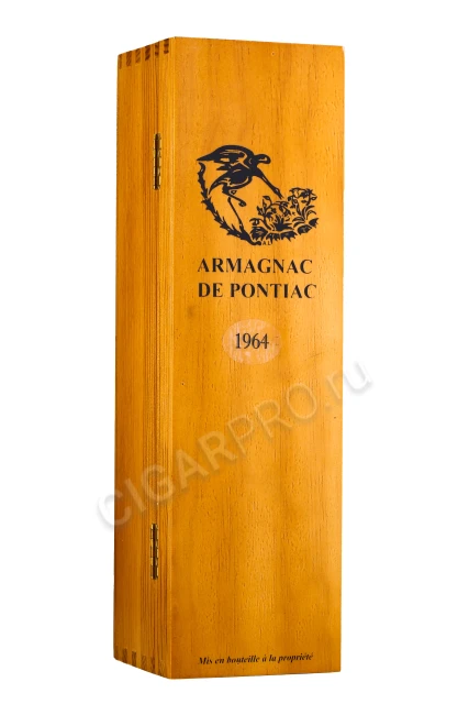 Подарочная коробка Бренди Баз Арманьяк де Понтьяк 1964г 0.7л