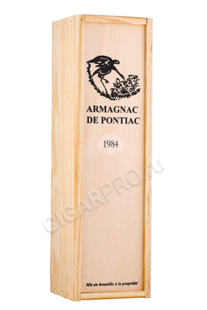 Подарочная коробка Бренди Баз Арманьяк де Понтьяк 1984г 0.7л