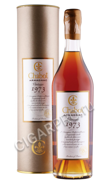 арманьяк chabot 1973 years 0.7л в подарочной тубе