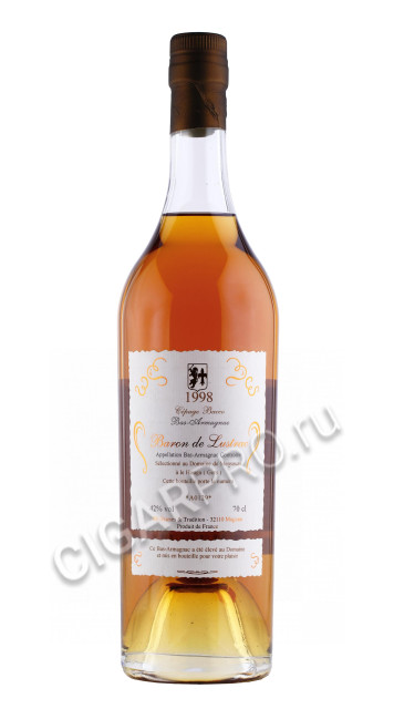 арманьяк арманьяк baron de lustrac cepage bacco domaine de manzus 1998 years 0.7л