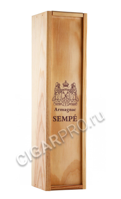 деревянная упаковка арманьяк sempe vieil 1995 years 0.5л