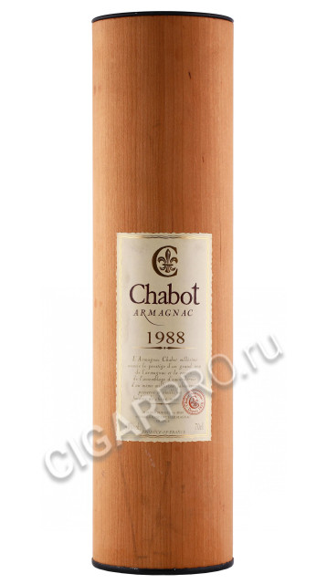 подарочная туба арманьяк chabot 1988 years 0.7л