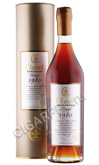 арманьяк chabot 1980 years 0.7л в подарочной тубе