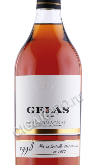 этикетка арманьяк maison gelas 1998 years 0.7л