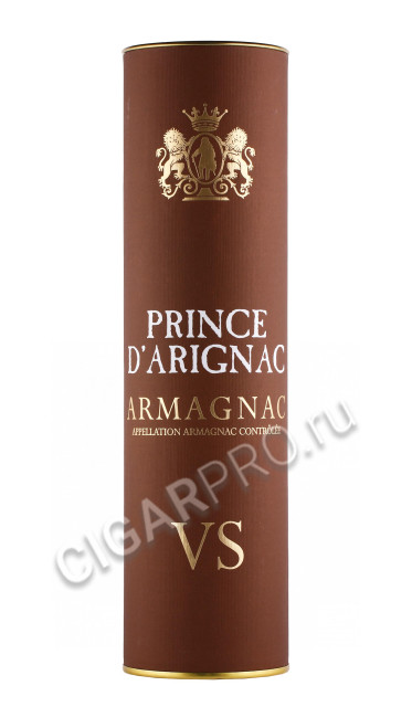 подарочная туба арманьяк prince d arignac vs 0.7л