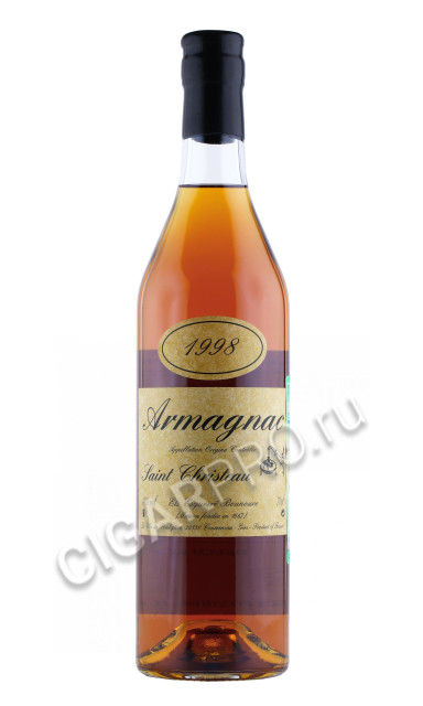 арманьяк saint christeau millesime 1998 years 0.7л