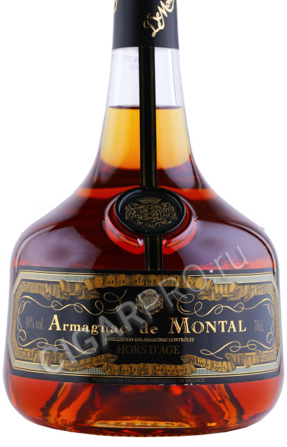 этикетка арманьяк bas armagnac de montal hors d age 0.7л