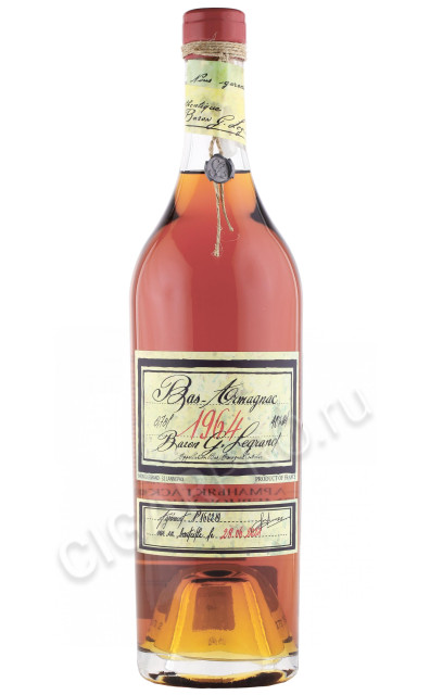 арманьяк baron g legrand 1964 years 0.7л