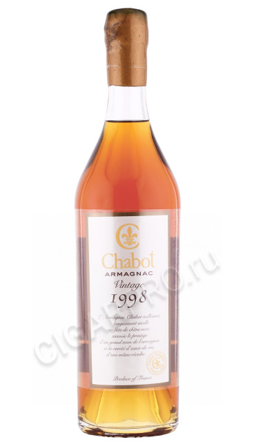 арманьяк chabot vintage 1998 years 0.7л