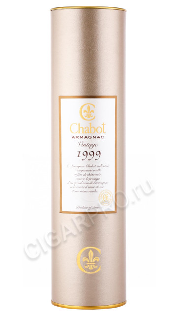 подарочная туба арманьяк chabot vintage 1999 years 0.7л