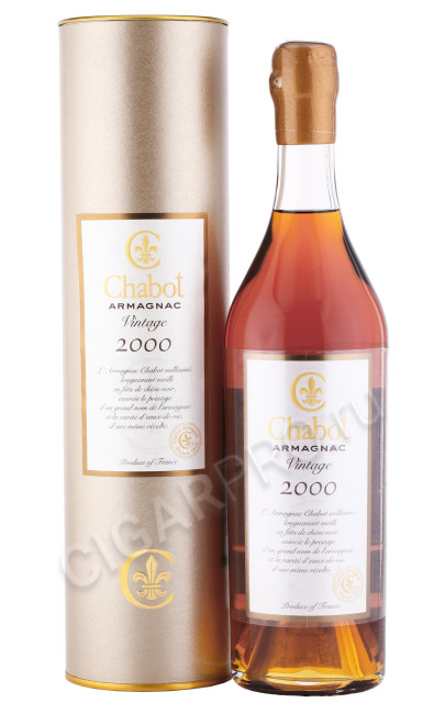 арманьяк chabot vintage 2000 years 0.7л в подарочной тубе