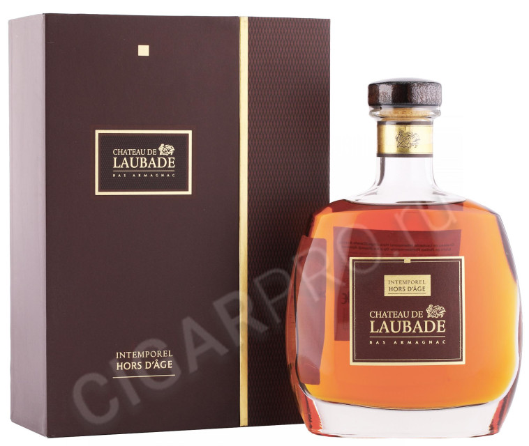 арманьяк chateau de laubade intemporel hors d age carafe aramis 0.7л в подарочной упаковке