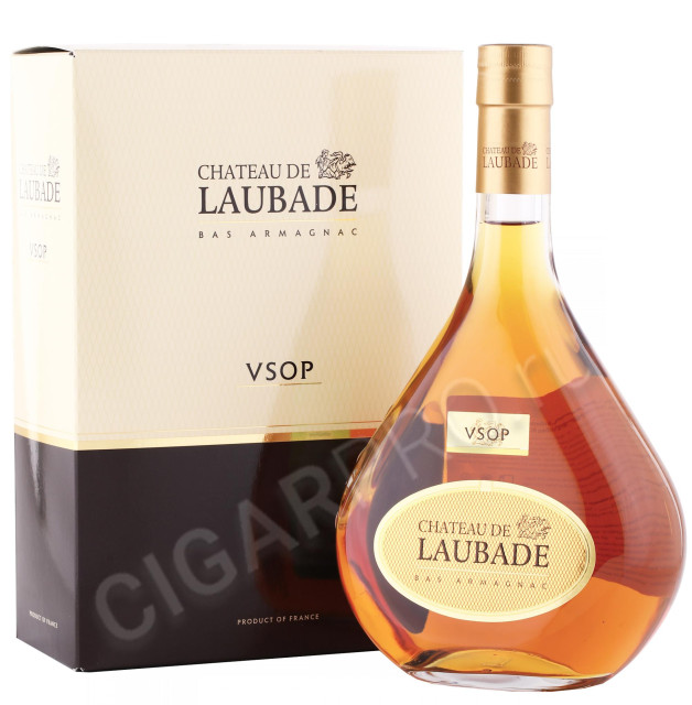 арманьяк chateau de laubade vsop 0.7л в подарочной упаковке