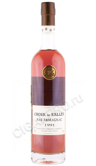 арманьяк croix de salles vintage 1991 years 0.5л