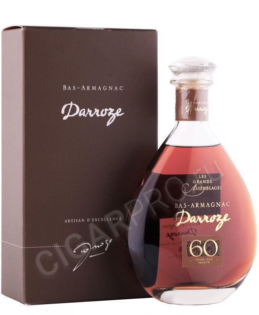 арманьяк darroze bas armagnac les grands assemblages 60 ans d age 0.7л в подарочной упаковке