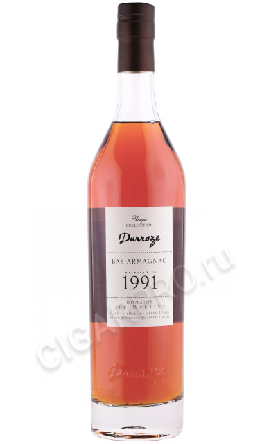 арманьяк darroze bas armagnac unique collection 1991 years 0.7л