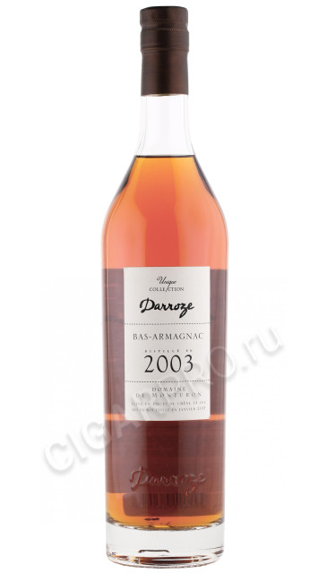 арманьяк darroze bas armagnac unique collection 2003 years 0.7л