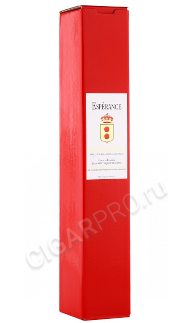 подарочная упаковка арманьяк domaine d esperance 1970 years 0.35л