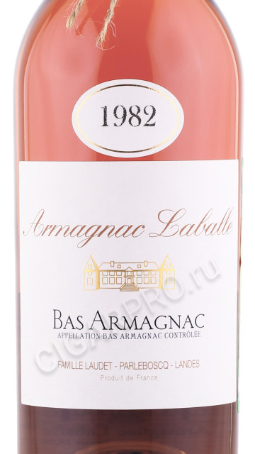 этикетка арманьяк laballe 1982 years 0.7л