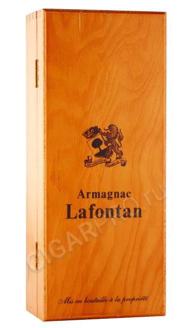 деревянная упаковка арманьяк lafontan 1983 years 0.7л