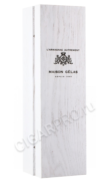 деревянная упаковка арманьяк maison gelas 1960 years 0.7л