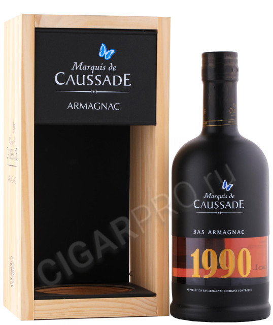 арманьяк marquis de caussade 1990г 0.7л в подарочной упаковке