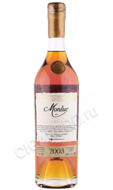 арманьяк monluc 2003 years 0.7л