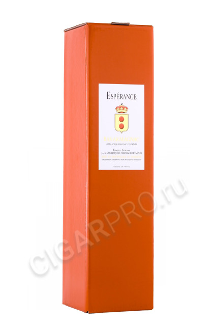 подарочная упаковка арманьяк armagnac domaine d'esperance 1964 years 0.7л