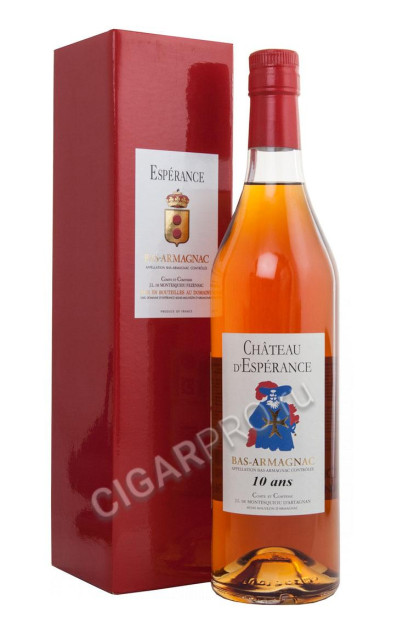 armagnac chateau de esperance 10 years купить арманьяк шато д`эсперанс 10 лет цена